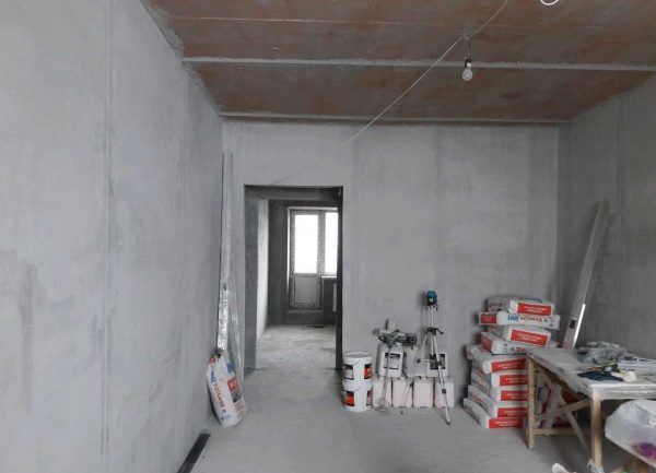 Rothband plastered room